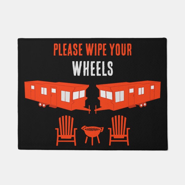 Static Caravan Zuhause Gift Fußmatte (Vorderseite)