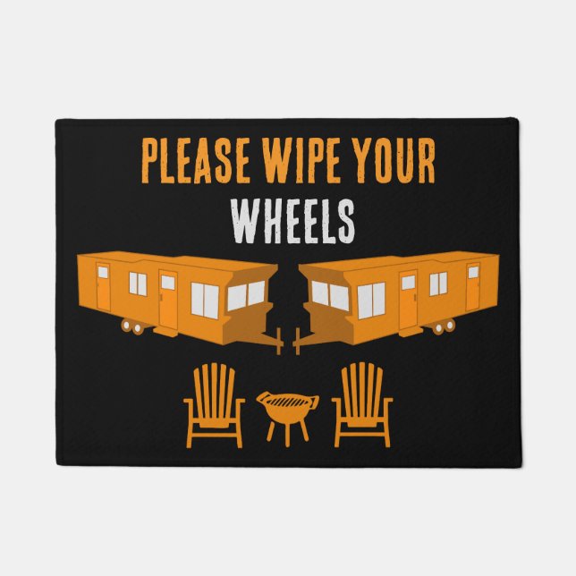 Static Caravan Zuhause Gift Fußmatte (Vorderseite)