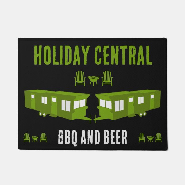 Static Caravan Zuhause Gift Fußmatte (Vorderseite)