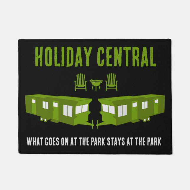 Static Caravan Zuhause Gift Fußmatte (Vorderseite)