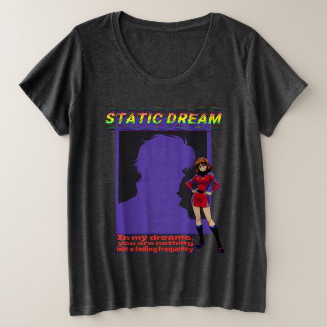 STATIC DREAM GROßE GRÖßE T-Shirt (Design vorne)