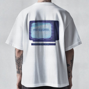 Static My Head - 90er Vintage Retro TV Glitch Art T-Shirt
