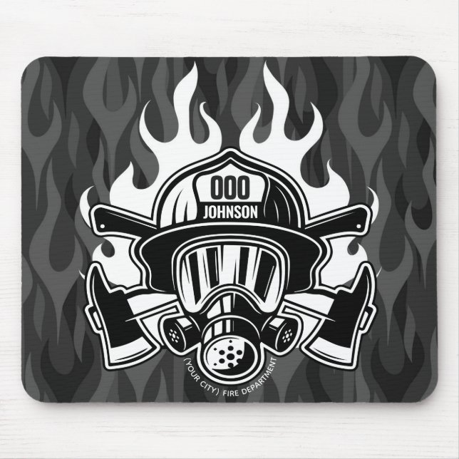 Station der Abteilung Feuerwehr Mousepad (Vorne)