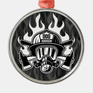 Station der Abteilung Feuerwehr Ornament Aus Metall