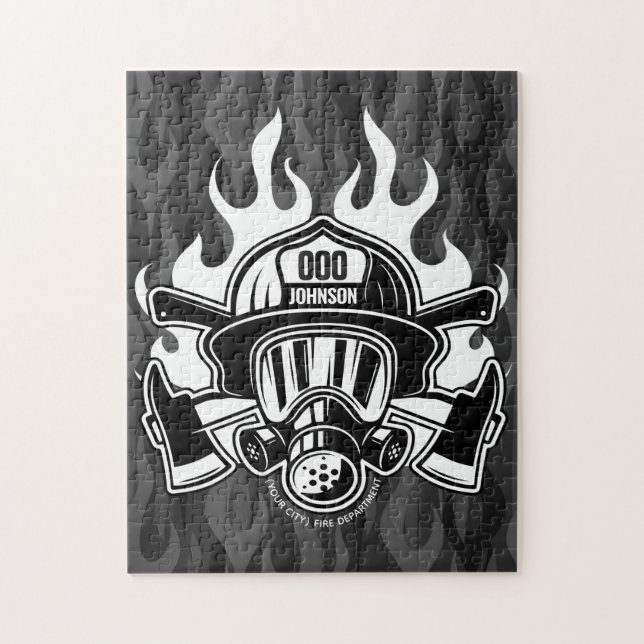 Station der Abteilung Feuerwehr Puzzle (Vertikal)