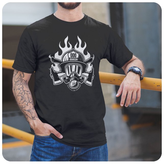 Station der Abteilung Feuerwehr T-Shirt (Von Creator hochgeladen)