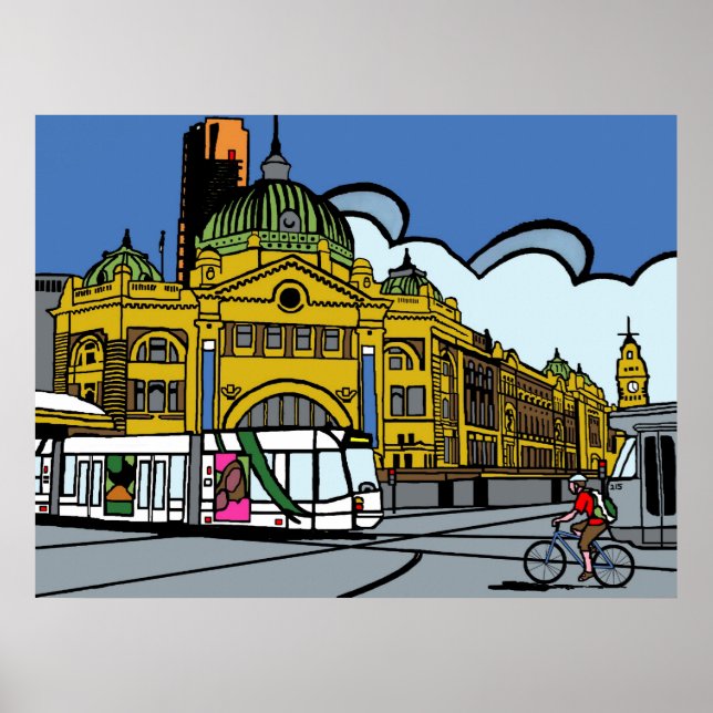 Station Flinders Street Poster (Vorne)