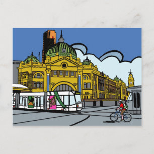 Station Flinders Street Postkarte