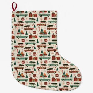 Station Wagon Kamin Weihnachtsfreude Großer Weihnachtsstrumpf