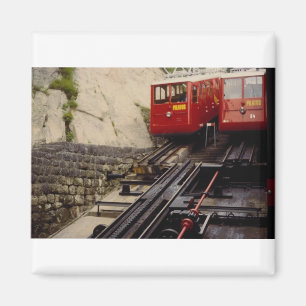 Station zwei Züge unten, Mt. Pilatus, Switzer Magnet