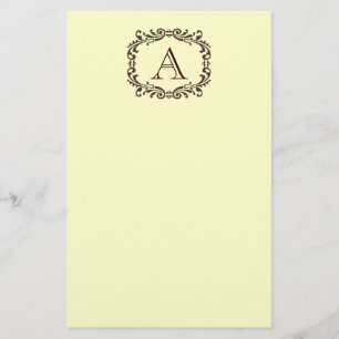 Stationär anpassbare Monogramm Briefpapier