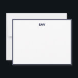 Stationäre Karte für klassische Mens<br><div class="desc">Navy Trim stationäre Karte für einen minimalistischen, aber klassischen Look. Die Grenze kann im Bereich "Anpassen" geändert werden.</div>