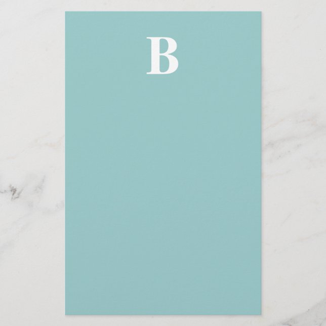 Stationäre Monogramm Briefpapier (Vorderseite)