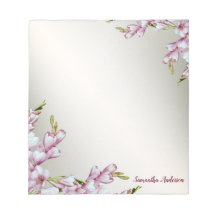 Stationäre Rosa Weiße Blume Rustikales Elegantes