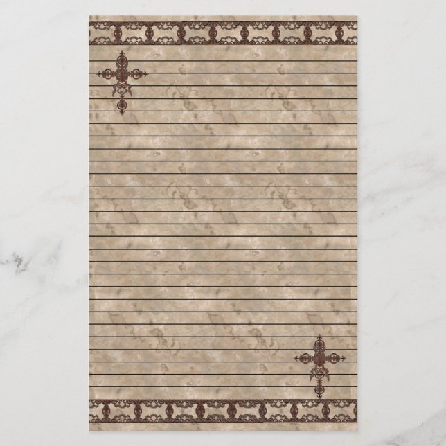 Stationäre Rost Briefpapier (Vorderseite)