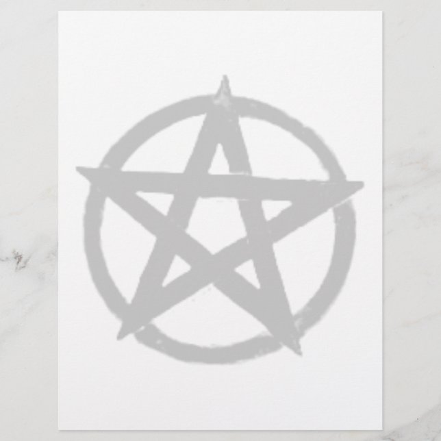 Stationäre schwarzes Pentagramm (Vorderseite)
