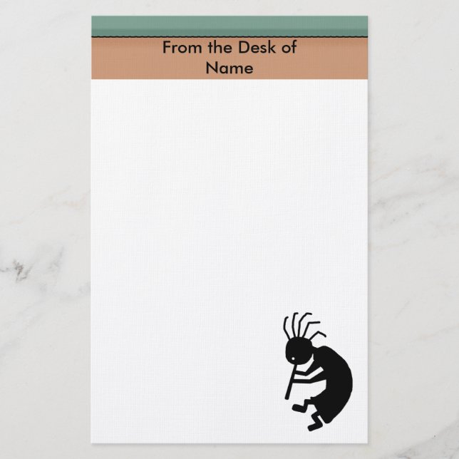 Stationäres Kokopelli Briefpapier (Vorderseite)