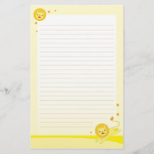 Stationäres Papier des niedlichen Löwes des
