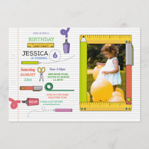 Stationäres Party-Handwerk sperrt Einladung