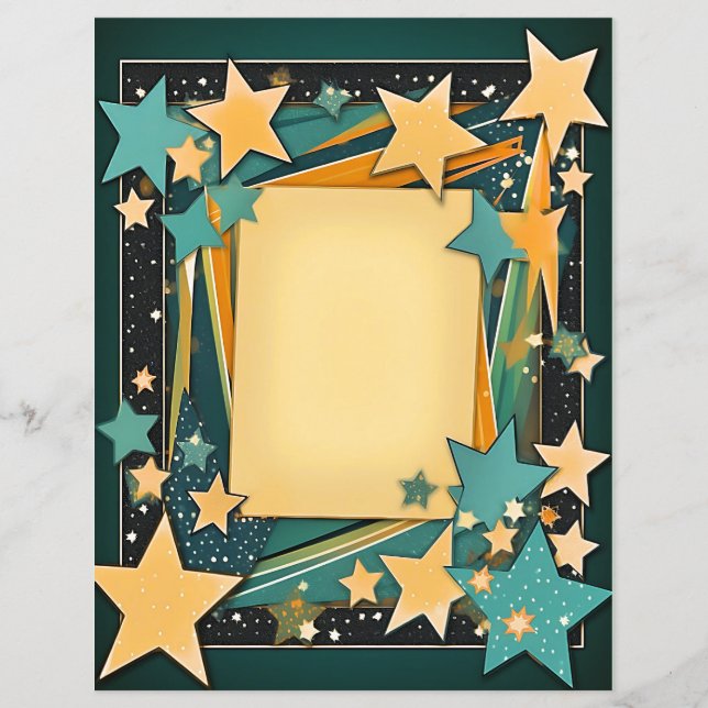 Stationäres Star-Frame-Papier (Vorderseite)