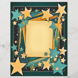 Stationäres Star-Frame-Papier