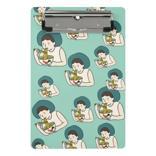 Stationary Chicken Noodle  Mini Klemmbrett (Vorderseite)