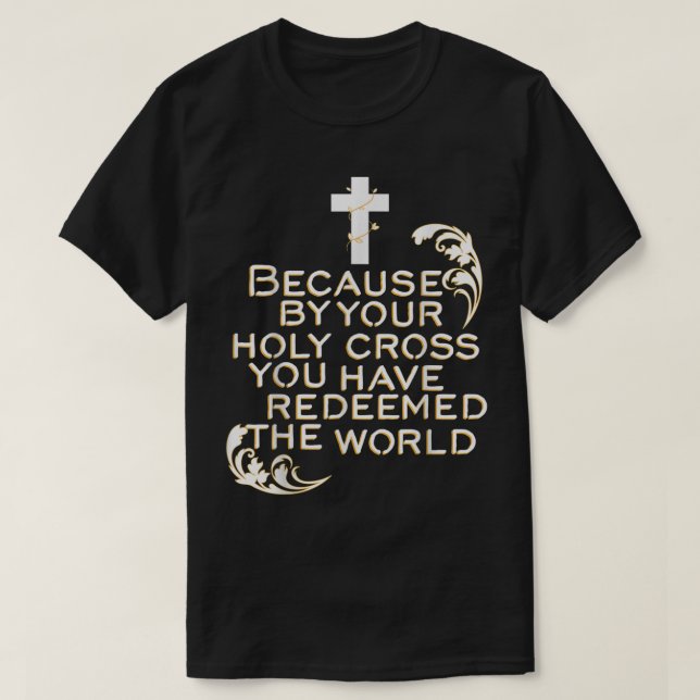 Stationen der Cross Jesus Holy Week Lent Easter T-Shirt (Design vorne)