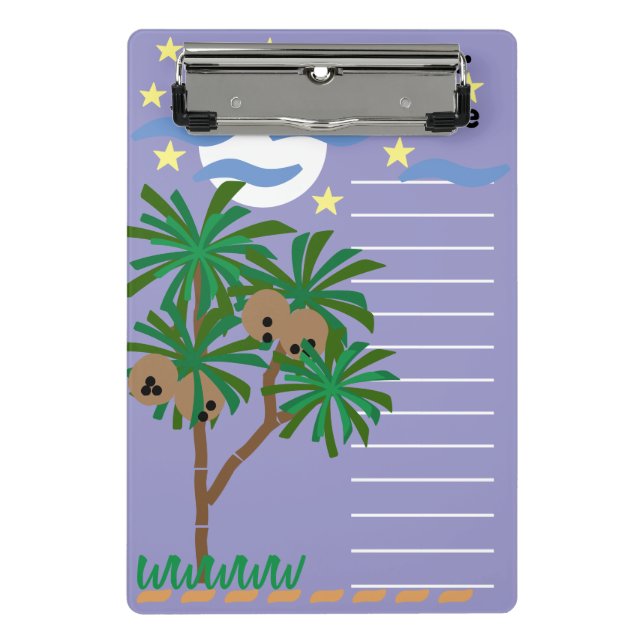 Stationerie "Abstrakte Symbole" Mini Klemmbrett (Vorderseite)