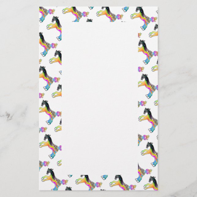 STATIONERIE, Pop Art PORSES Briefpapier (Vorderseite)