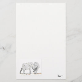 Stationery Elephants Briefpapier