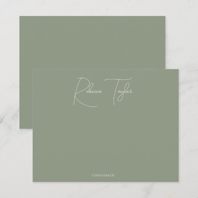 Stationery für einfache Skriptverarbeitung Mitteilungskarte (Vorne/Hinten)