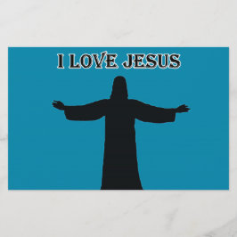 Stationery i love jesus briefpapier