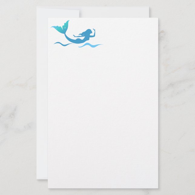 Stationery Mermaid Briefpapier (Vorderseite)