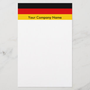 Stationery mit der Flagge Deutschlands Briefpapier
