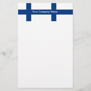 Stationery mit der Flagge Finnlands Briefpapier