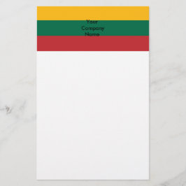 Stationery mit der Flagge Litauens Briefpapier