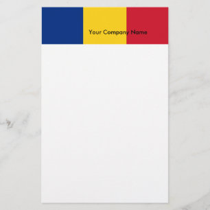 Stationery mit der Flagge Rumäniens Briefpapier