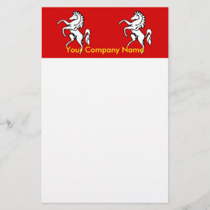 Stationery mit der Flagge von Kent, England Briefpapier