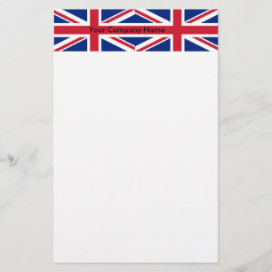 Stationery mit Flagge des Vereinigten Königreichs Briefpapier