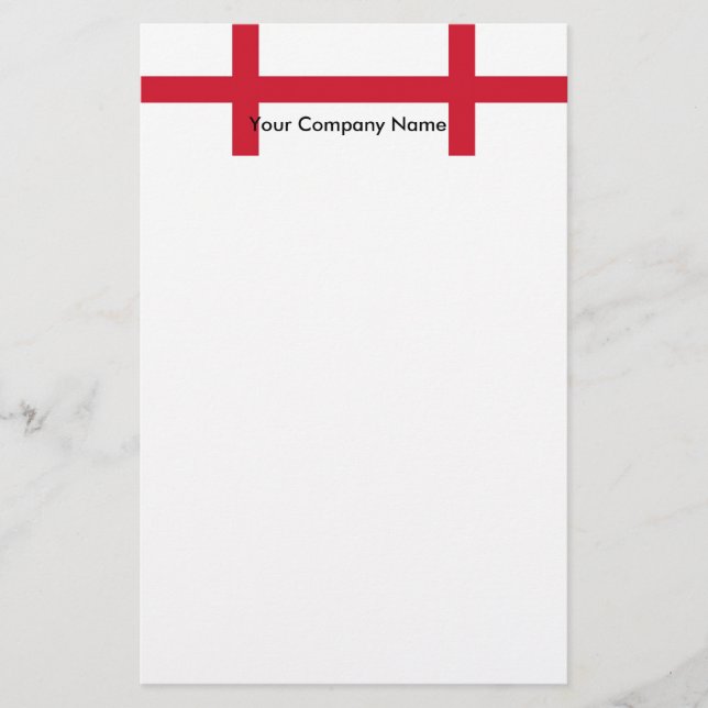 Stationery mit Flagge in England Briefpapier (Vorderseite)