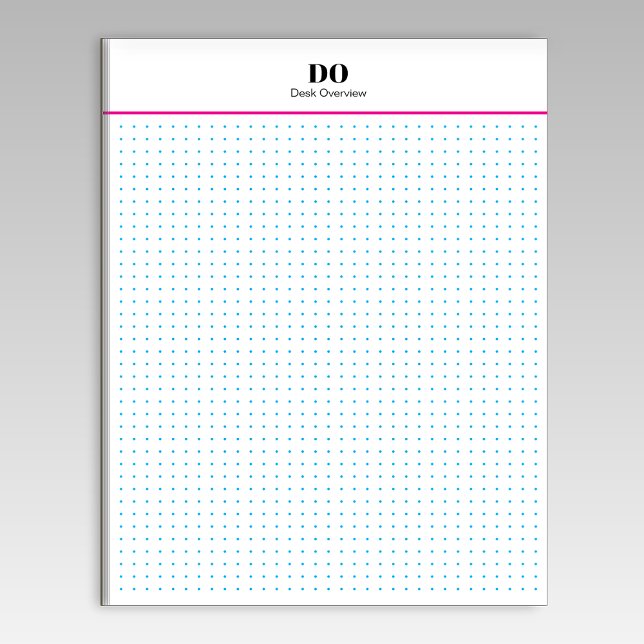 Stationery Monogram Initials Dot Grid Notepad Notizblock (Von Creator hochgeladen)