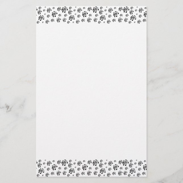 Stationery Music Keys Briefpapier (Vorderseite)