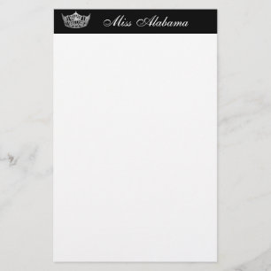 Stationery Paper Pageant Crown & Title Briefpapier