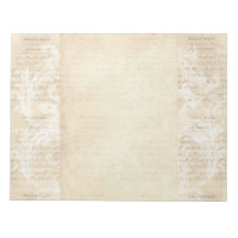 Stationery Paper Vintage Music Sheet Cream Blush