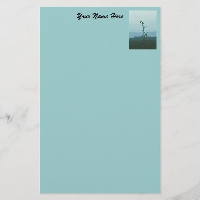 Stationery - Top of the World (blau) Briefpapier (Vorderseite)