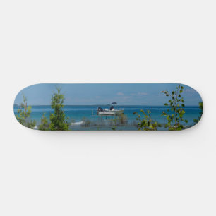 Stationiert auf der Mackinac Skateboard