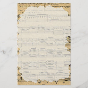 Stationierung alter Musikpapiere Briefpapier