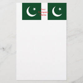 Stationierung mit der Flagge Pakistans Briefpapier