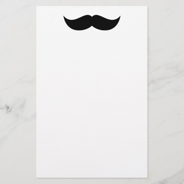 Stationierung Mustache Briefpapier (Vorderseite)