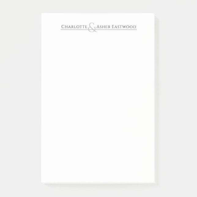 Stationierung personalisierter Paare Post-it Klebezettel (Vorderseite)